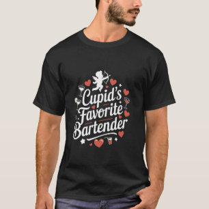 Camiseta Barman Favorito de Cupido Dia dos Namorados Barman