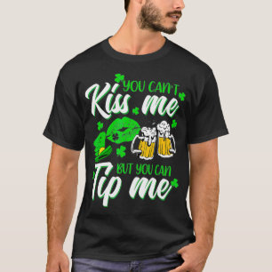 Camiseta Barman Garçonete de Shamrock de Dia de São Patríci