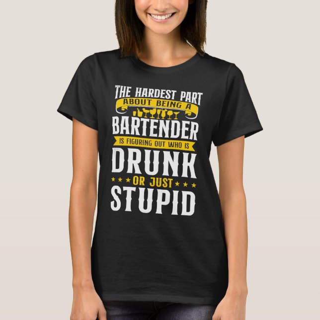 Camiseta Barman Mixologista A Parte Mais Difícil De Ser  (Frente)