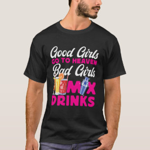Camiseta Barman Mixólogo As Moças Boas Vão ao Céu As Moças