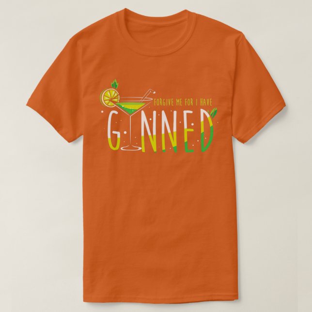 Camiseta Barman Party Coctail Gin Pun (Frente do Design)