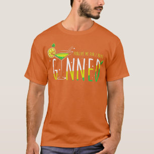 Camiseta Barman Party Coctail Gin Pun