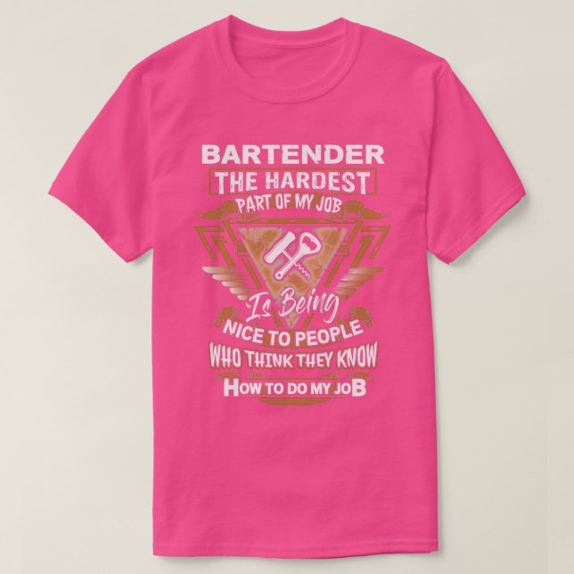 Camiseta Barman Sarcástico 4 (Frente do Design)