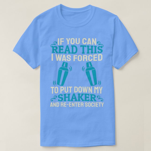Camiseta Barman Shaker Servindo Bebidas Barmaid Bar Barman (Frente do Design)