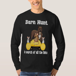 Camiseta Barn Hunt em busca de ratos com o Funcionarios Bul