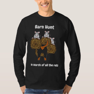 Camiseta Barn Hunt em busca de ratos com Rottweiler