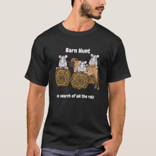 Camiseta Barn Hunt em busca de ratos com Shar Pei