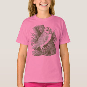 Camiseta Barn Owl Woodcut