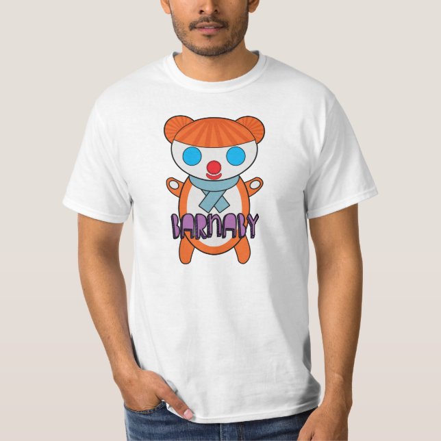 Camiseta Barnaby o t-shirt do urso - um clássico retro da (Frente)