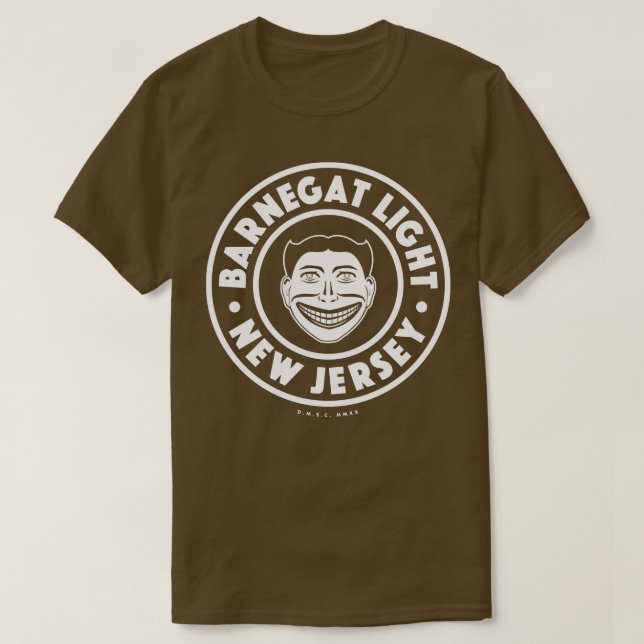 Camiseta Barnegat Light New Jersey Circle White (Frente do Design)