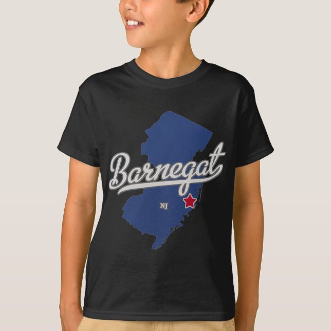 Camiseta Barnegat New Jersey Nj Map  (Frente)