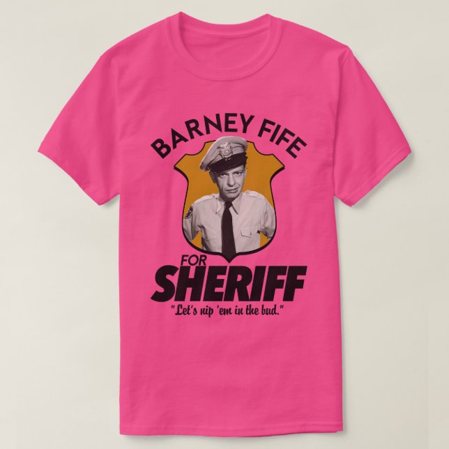 Camiseta Barney Fife Para Xerife (Frente do Design)
