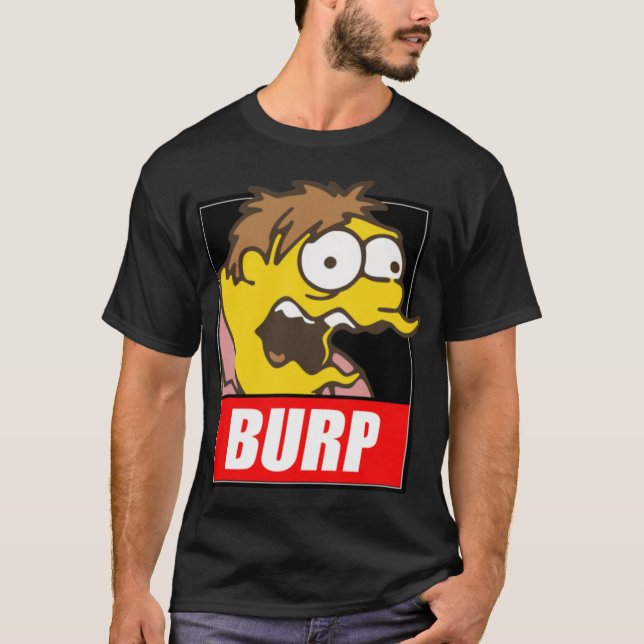 Camiseta Barney Gumble Burp Gate Cartoon Remi Designs frien (Frente)