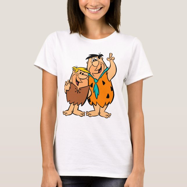 Camiseta Barney Rubble e Fred Flintstone (Frente)