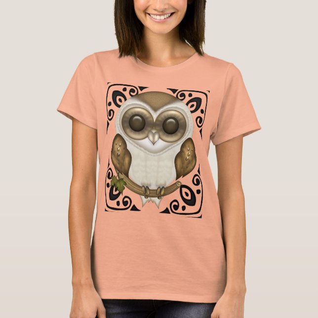 Camiseta Barney The Barn Owl Decorative Tee (Frente)