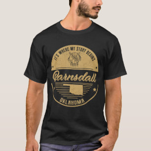 Camiseta Barnsdall Oklahoma É onde minha história começa