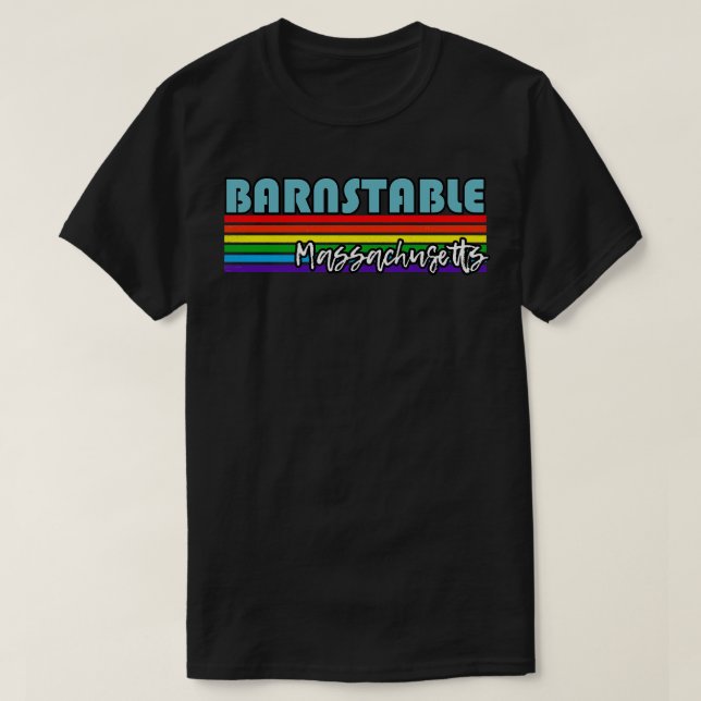 Camiseta Barnstable Massachusetts Pride Barnstable LGBT Gi (Frente do Design)