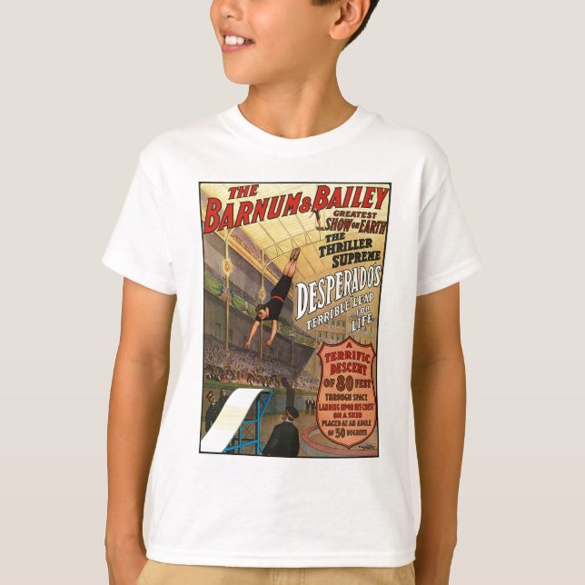 Camiseta Barnum e pulo do malfeitor de Bailey para a vida (Frente)