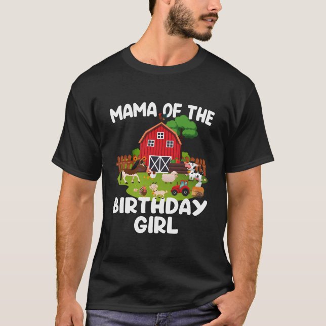 Camiseta Barnyard Farm Animals Mama (Frente)