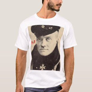 Camiseta Baron vermelho Retrato T, parte traseira do