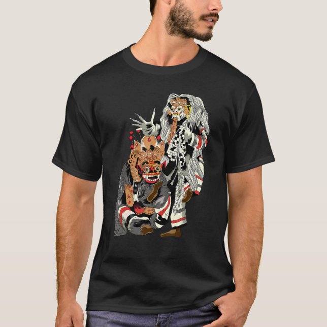 Camiseta Barong E Rangda Do Balinês (Frente)