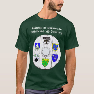 Camiseta Barony do T branco do Tourney do protetor de