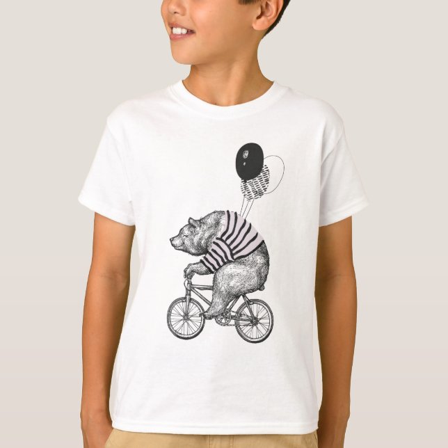 Camiseta Barra de Bicicletas de Balão (Frente)