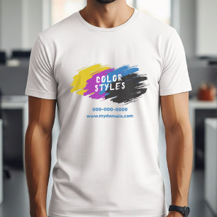 Camiseta Barra de Pincel de Cor