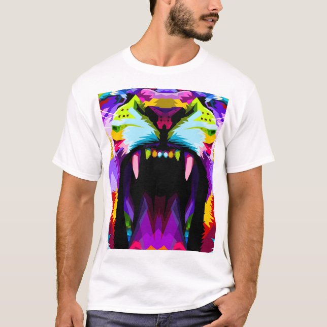 Camiseta Barra de Tigre de Cor (Frente)