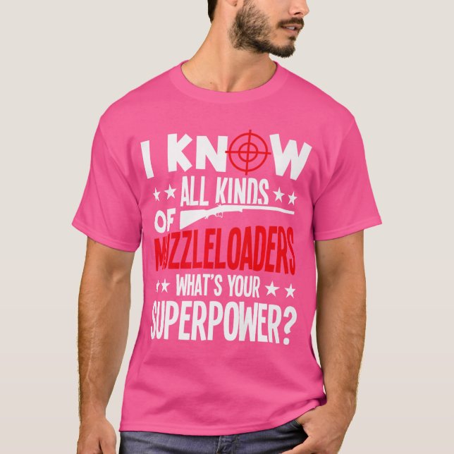 Camiseta Barra do Kit de Limpeza de Muzzleloader Rifle (Frente)