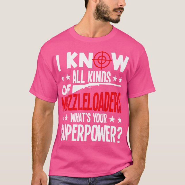 Camiseta Barra do Kit de Limpeza de Muzzleloader Rifle (Frente)