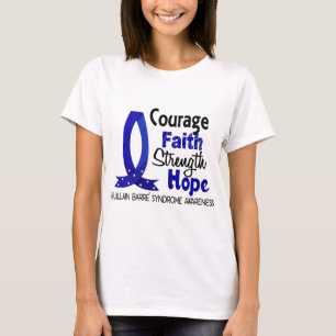 Camiseta Barra Syndrom de Guillain da esperança da força 