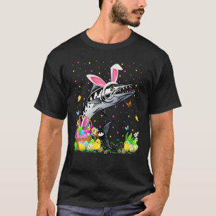 Camiseta Barracuda Fish Easter Caça De Ovos Bunny Barracuda