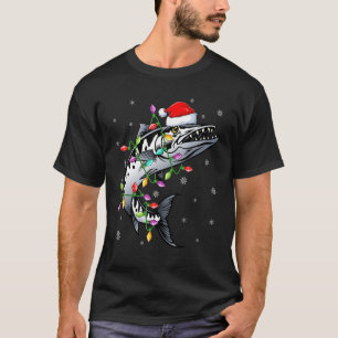 Camiseta Barracuda Fish Xmas Lighting Reindeer Barracuda Ch