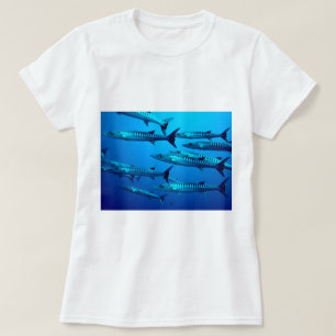 Camiseta barracuda mergulho mar profundo água oceano tropic