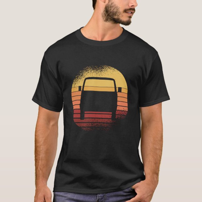 Camiseta Barramento 4x4 do Vanagão Panorâmico Retroativo (Frente)