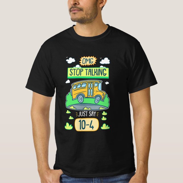 Camiseta Barramento Driver Omg Pare De Falar (Frente)