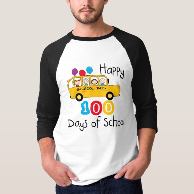Camiseta Barramento Escolar Comemora 100 Dias (Frente)