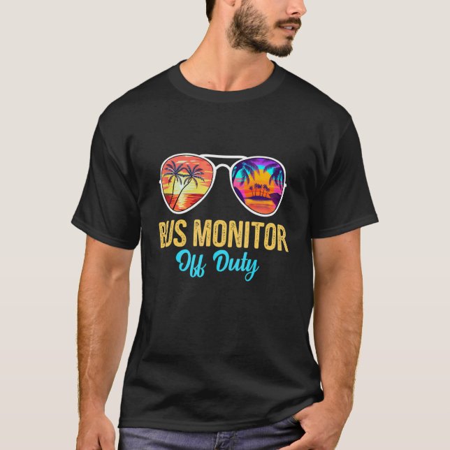Camiseta Barramento Monitor Off Duty Sunvidles Palm Tree No (Frente)