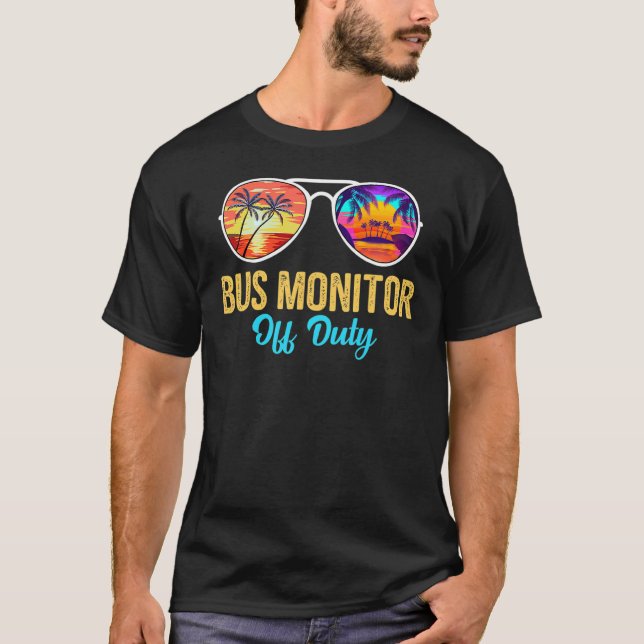 Camiseta Barramento Monitor Off Duty Sunvidles Palm Tree No (Frente)