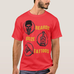 Camiseta Barras Booze Dia de os pais Tattoos Presente 4