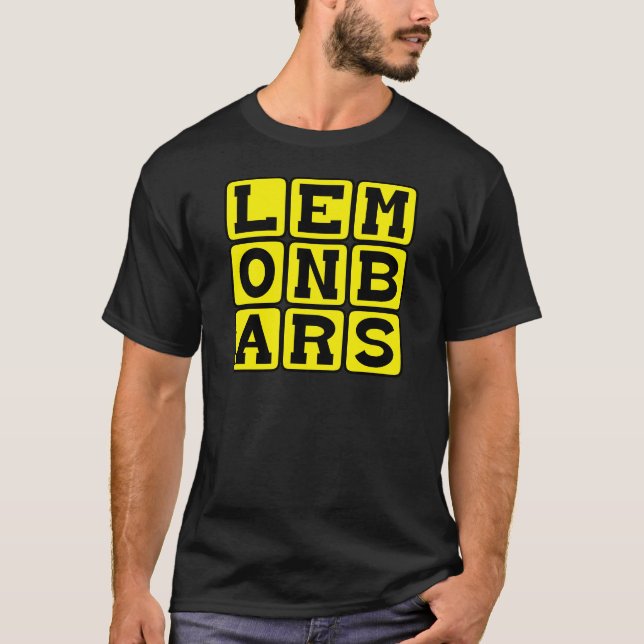 Camiseta Barras de Limão, Tipo de Sobremesa (Frente)