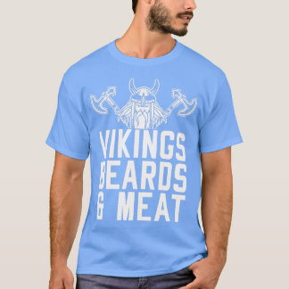 Camiseta Barras De Vikings E Presente De Barba Engraçada De