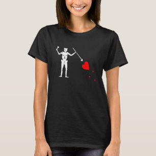 Camiseta Barras Negras Jolly Roger Pirate Flag