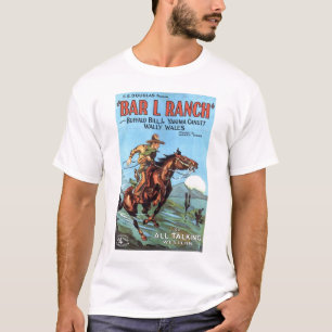 Camiseta "Barre L t-shirt 1930 do cartaz cinematográfico d