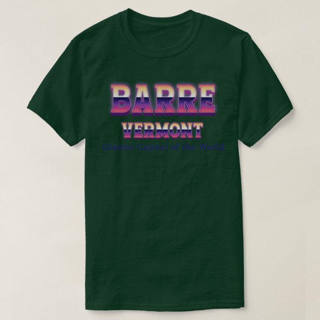 Camiseta Barre Vermont (Frente do Design)