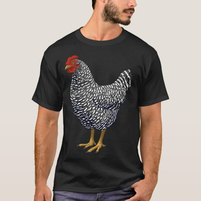 Camiseta Barred Plymouth Rock Hen Chicken (Frente)