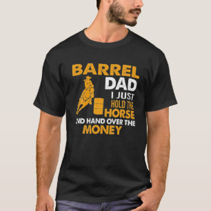 Camiseta Barrel Pai Eu Só Seguro O Cavalo