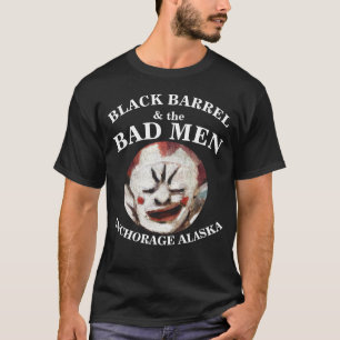 CAMISETA BARREL PRETO & OS HOMENS MAUS ANCHORAGE ALASKA HG