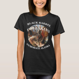CAMISETA BARREL PRETO & OS PREPUCIOS ANCHORAGE ALASKA AK